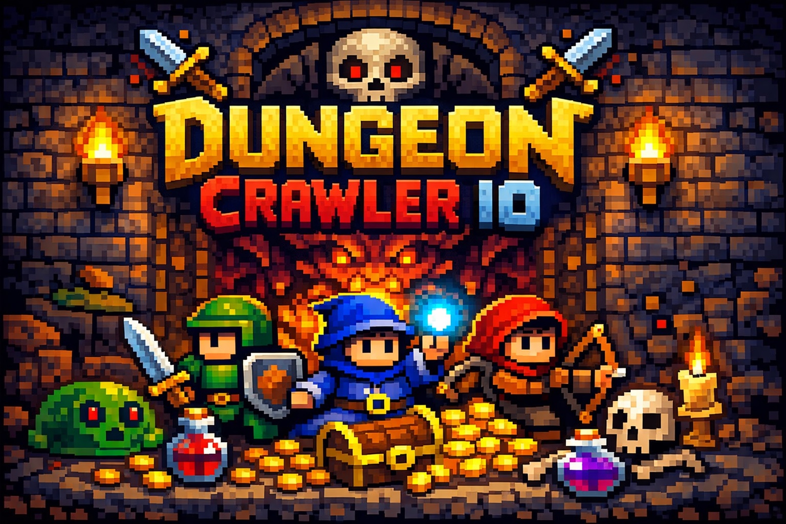 Dungeon Crawler IO - Free Multiplayer Roguelike Dungeon Crawler Game